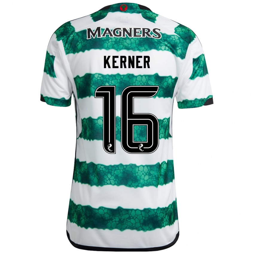 Niño Camiseta Hana Kerner #16 Verde 1ª Equipación 2023/24 La Camisa