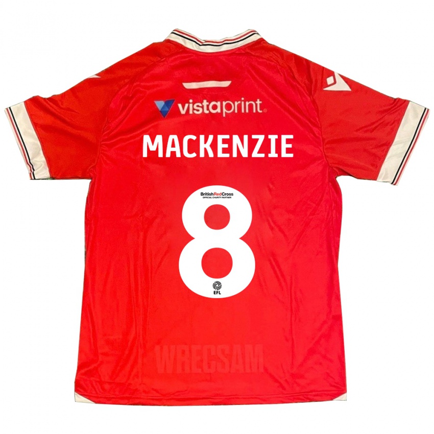 Niño Camiseta Libby Mackenzie #8 Rojo 1ª Equipación 2023/24 La Camisa