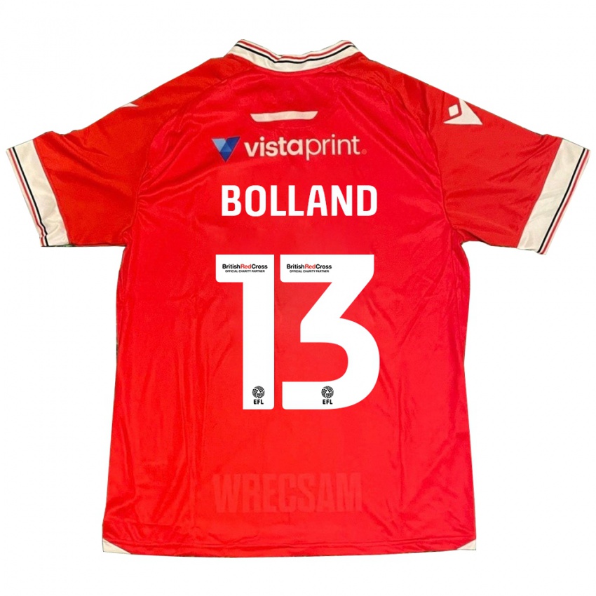 Niño Camiseta Charlotte Bolland #13 Rojo 1ª Equipación 2023/24 La Camisa