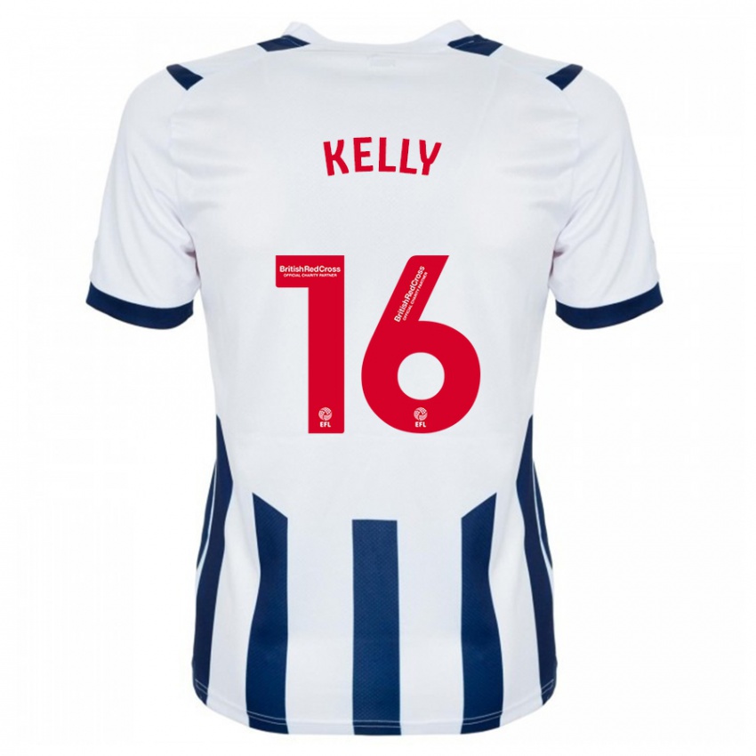 Niño Camiseta Martin Kelly #16 Blanco 1ª Equipación 2023/24 La Camisa