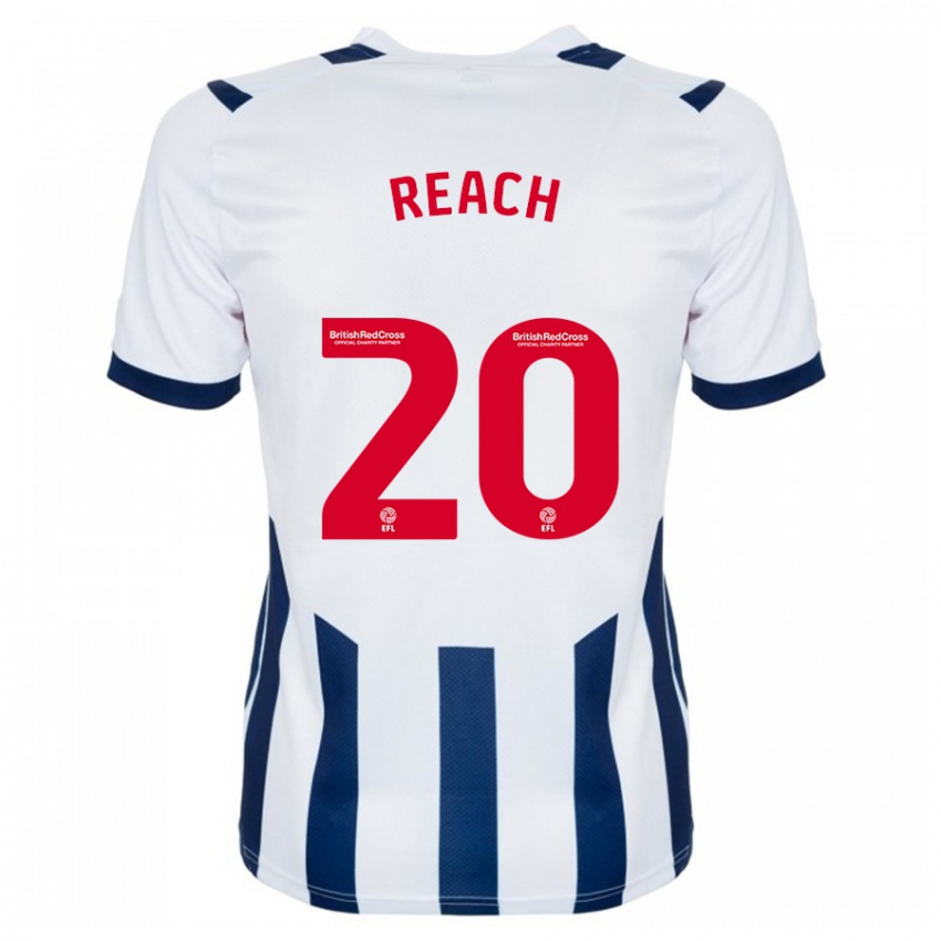 Niño Camiseta Adam Reach #20 Blanco 1ª Equipación 2023/24 La Camisa