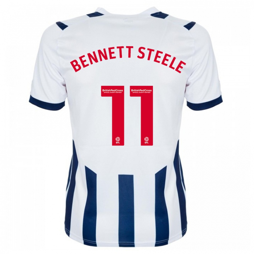 Niño Camiseta Lizzie Bennett-Steele #11 Blanco 1ª Equipación 2023/24 La Camisa