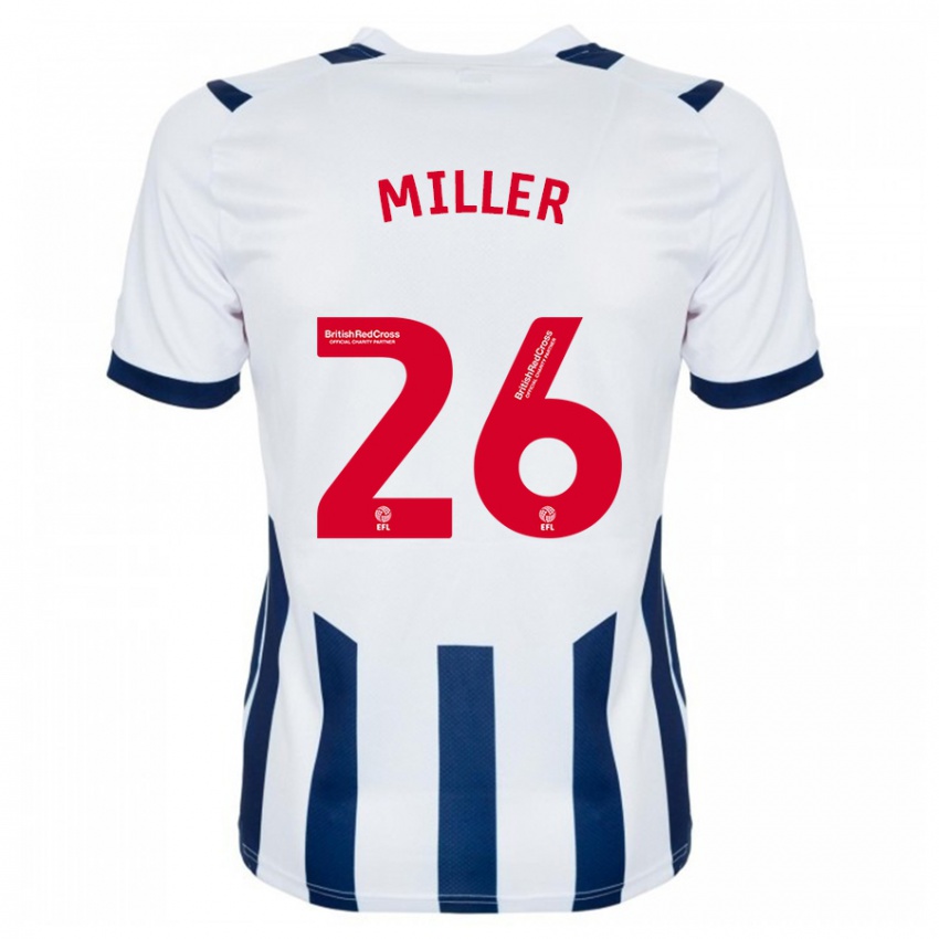 Niño Camiseta Nna Miller #26 Blanco 1ª Equipación 2023/24 La Camisa