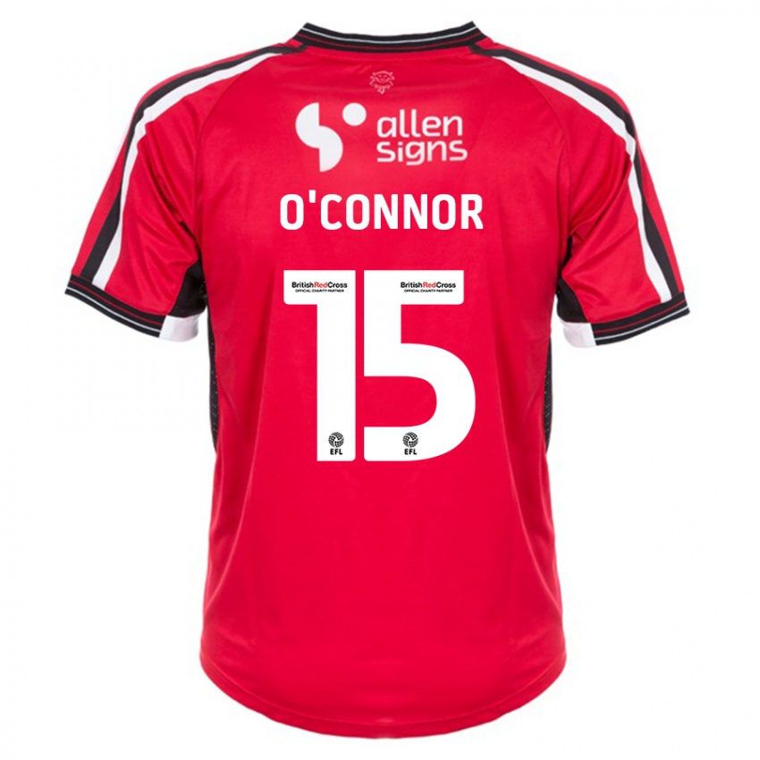 Niño Camiseta Paudie O'connor #15 Rojo 1ª Equipación 2023/24 La Camisa