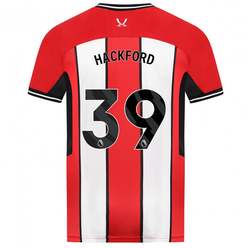 Niño Camiseta Antwoine Hackford #39 Rojo 1ª Equipación 2023/24 La Camisa