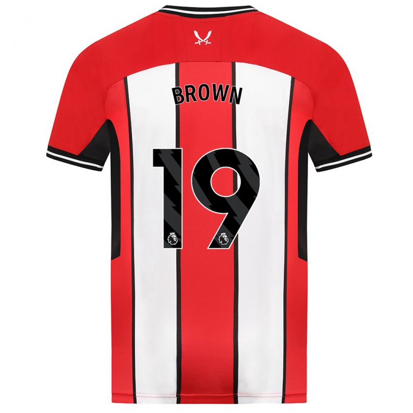 Niño Camiseta Alanta Brown #19 Rojo 1ª Equipación 2023/24 La Camisa