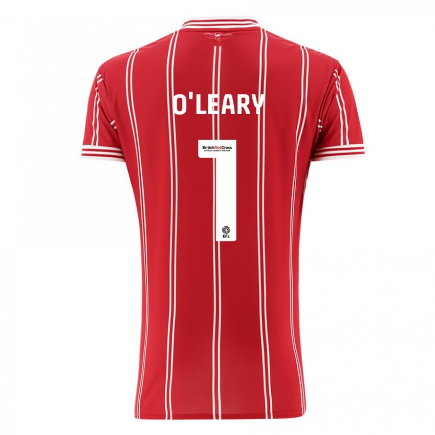 Niño Camiseta Max O'leary #1 Rojo 1ª Equipación 2023/24 La Camisa