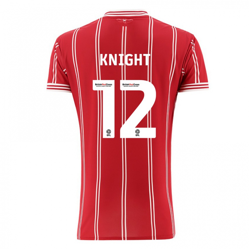 Niño Camiseta Jason Knight #12 Rojo 1ª Equipación 2023/24 La Camisa