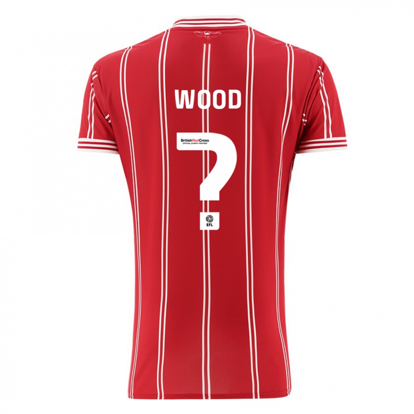 Niño Camiseta Callum Wood #0 Rojo 1ª Equipación 2023/24 La Camisa