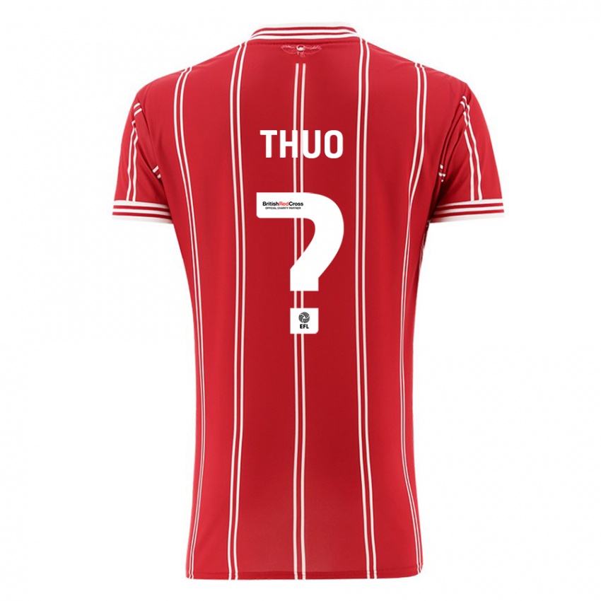 Niño Camiseta Mark Thuo #0 Rojo 1ª Equipación 2023/24 La Camisa