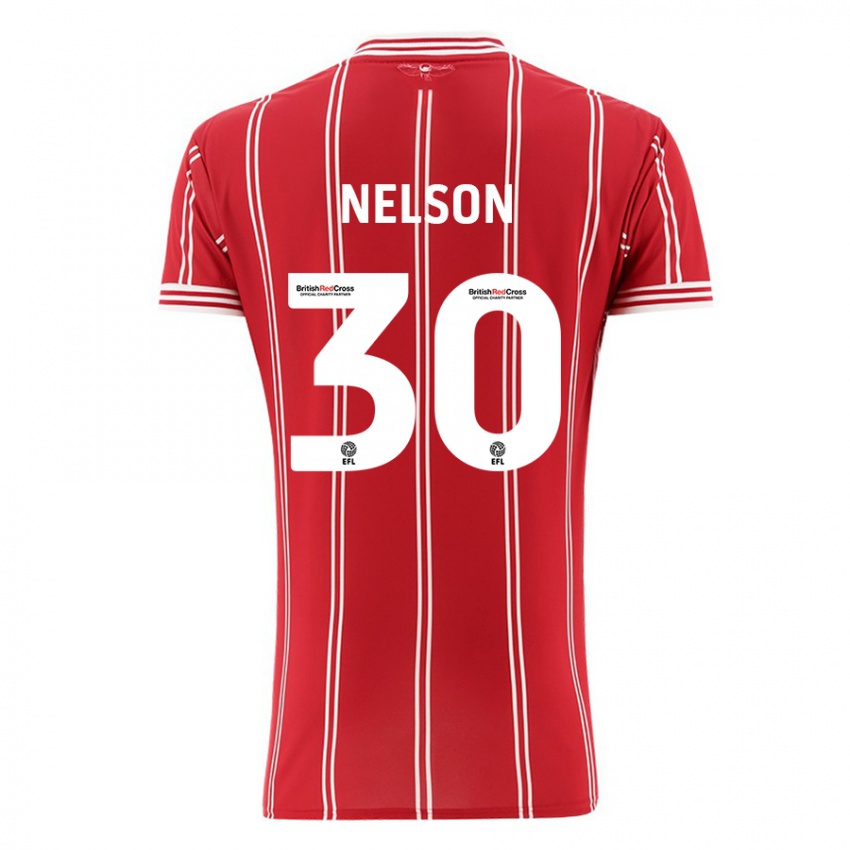 Niño Camiseta Raekwon Nelson #30 Rojo 1ª Equipación 2023/24 La Camisa