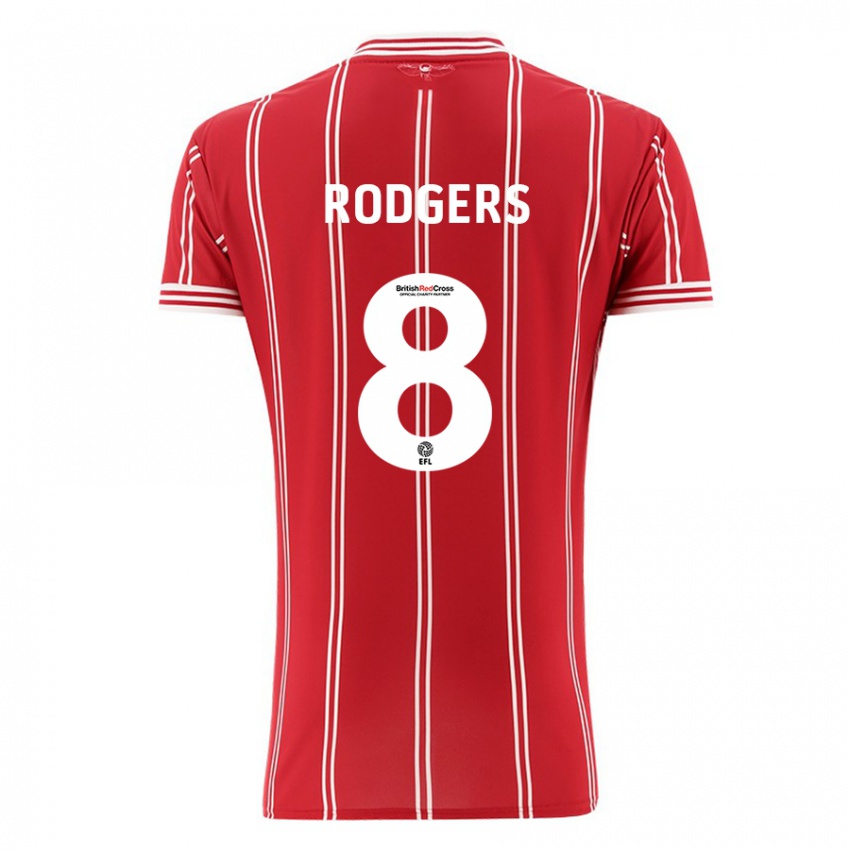 Niño Camiseta Amy Rodgers #8 Rojo 1ª Equipación 2023/24 La Camisa