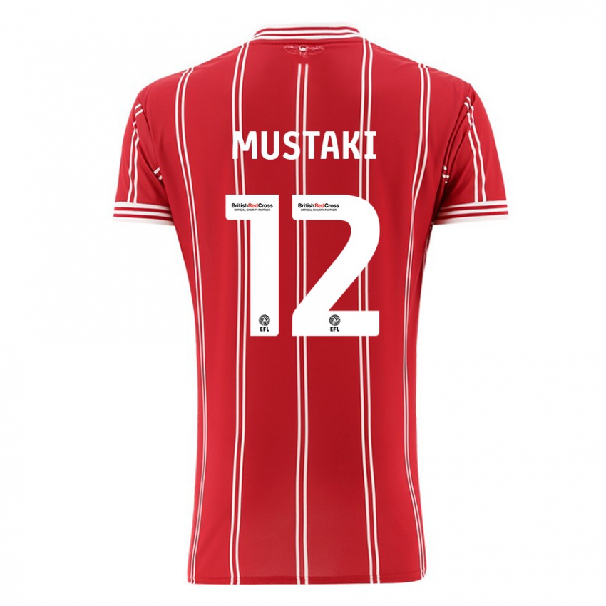 Niño Camiseta Chloe Mustaki #12 Rojo 1ª Equipación 2023/24 La Camisa