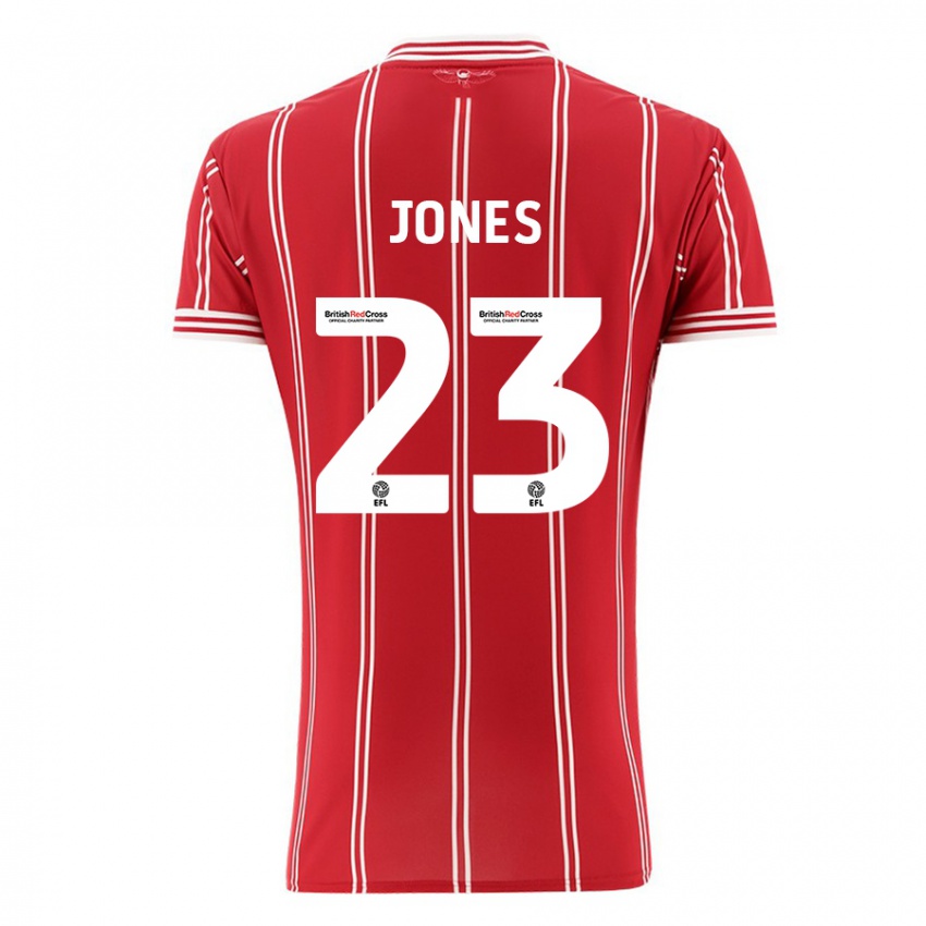 Niño Camiseta Carrie Jones #23 Rojo 1ª Equipación 2023/24 La Camisa