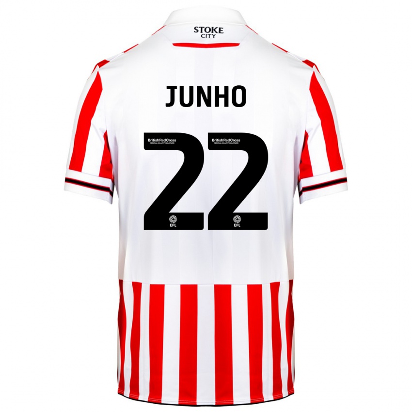 Niño Camiseta Joon-Ho Bae #22 Rojo Blanco 1ª Equipación 2023/24 La Camisa