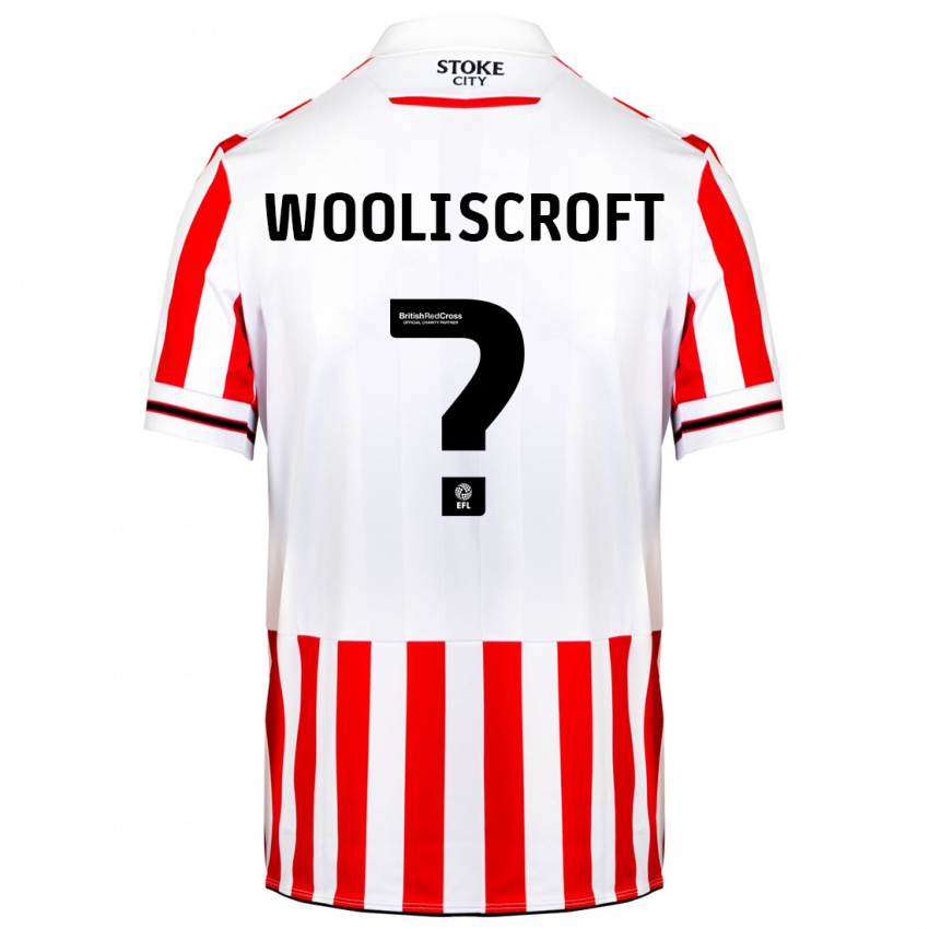 Niño Camiseta Morgan Wooliscroft #0 Rojo Blanco 1ª Equipación 2023/24 La Camisa