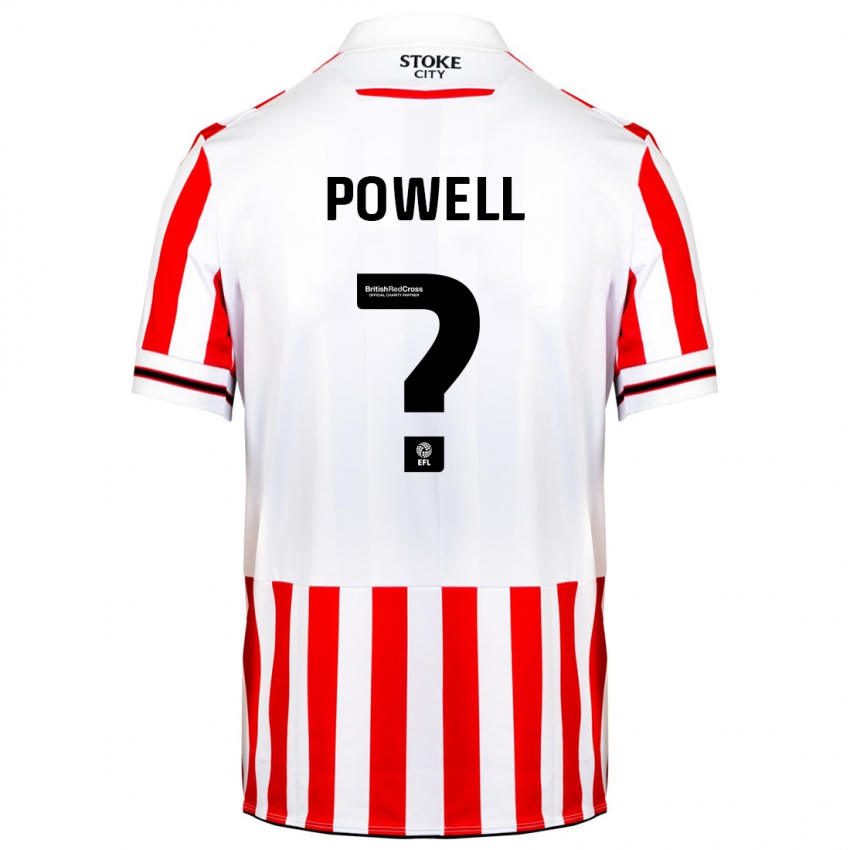 Niño Camiseta Owen Powell #0 Rojo Blanco 1ª Equipación 2023/24 La Camisa