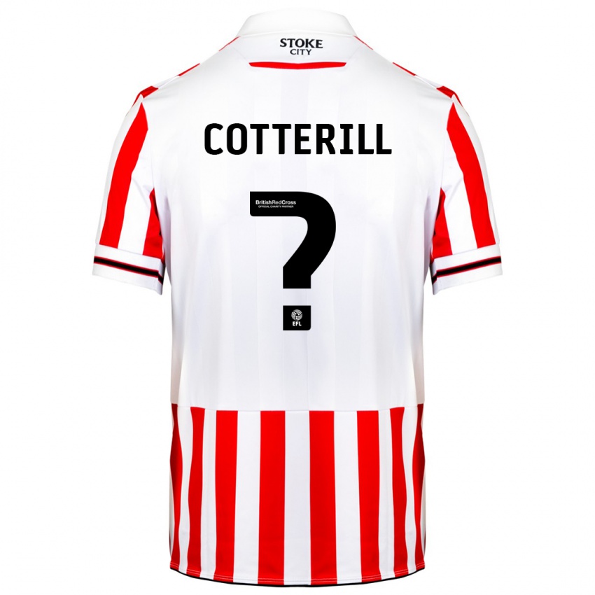 Niño Camiseta Alex Cotterill #0 Rojo Blanco 1ª Equipación 2023/24 La Camisa