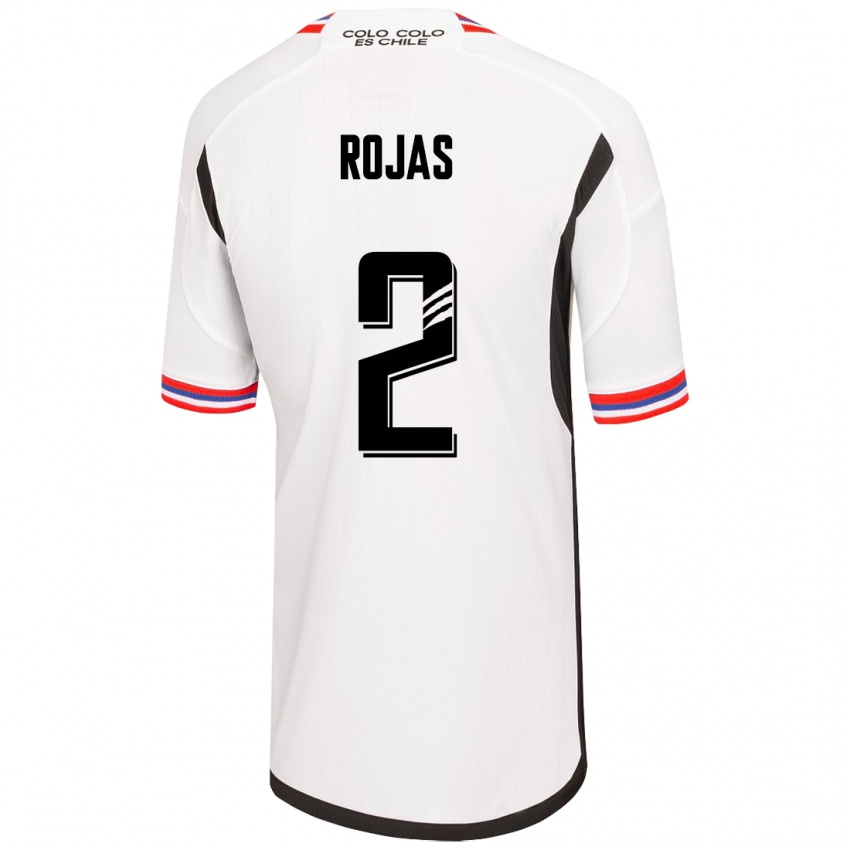 Niño Camiseta Jeyson Rojas #2 Blanco 1ª Equipación 2023/24 La Camisa