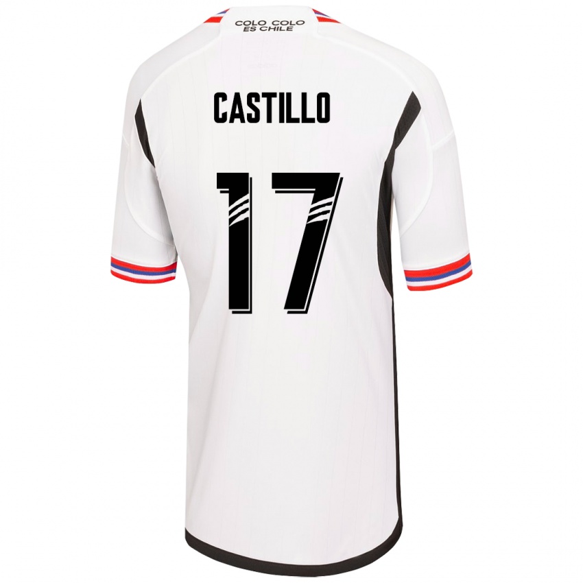 Niño Camiseta Fabián Castillo #17 Blanco 1ª Equipación 2023/24 La Camisa