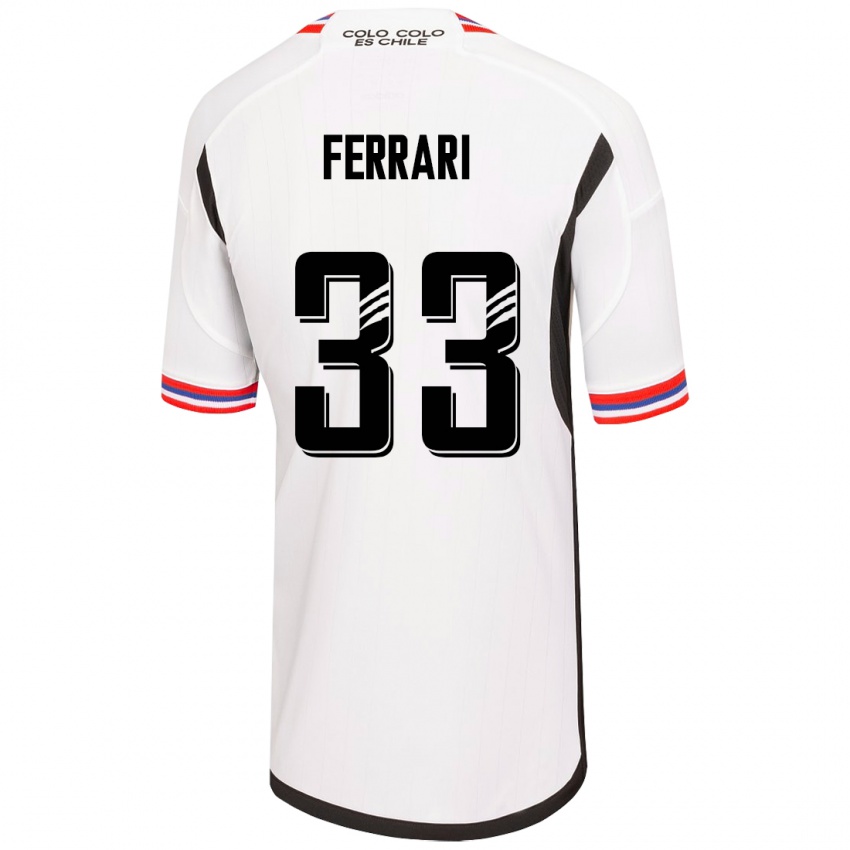 Niño Camiseta Matías Ferrari #33 Blanco 1ª Equipación 2023/24 La Camisa