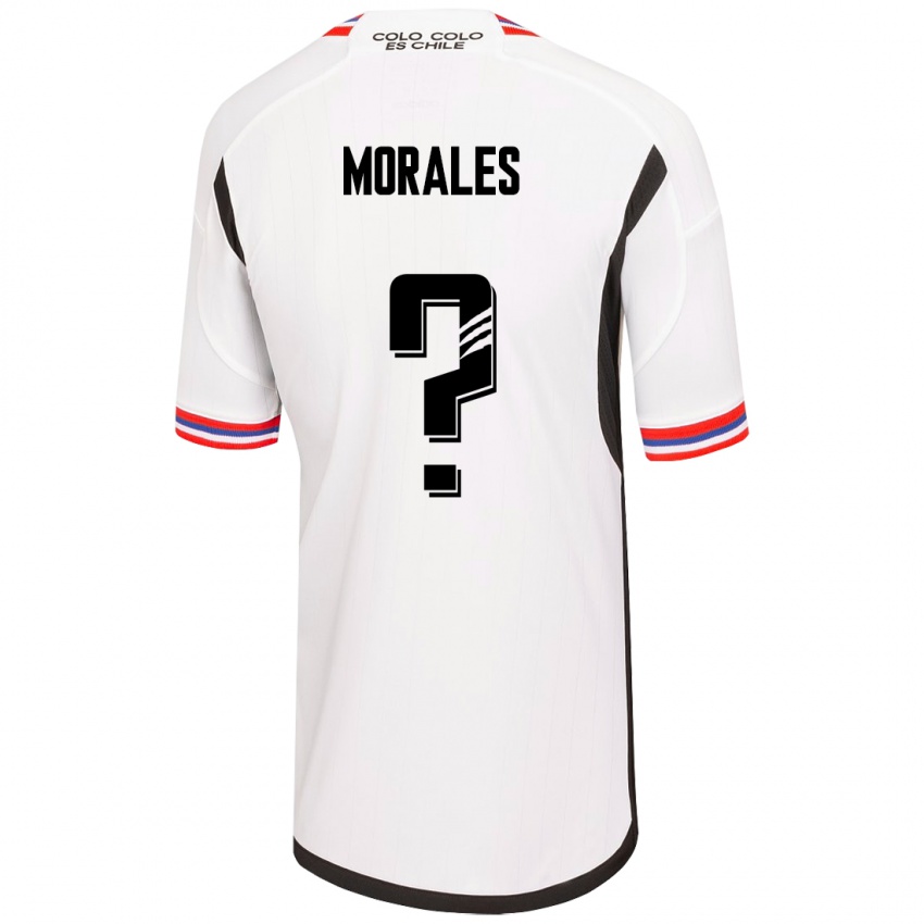 Niño Camiseta Benjamin Morales #0 Blanco 1ª Equipación 2023/24 La Camisa
