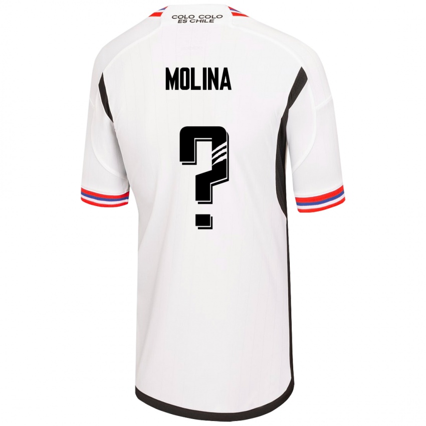Niño Camiseta Byron Molina #0 Blanco 1ª Equipación 2023/24 La Camisa