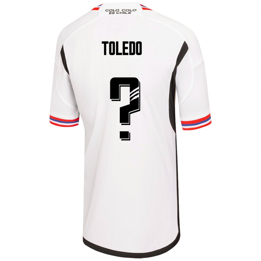 Niño Camiseta Miguel Toledo #0 Blanco 1ª Equipación 2023/24 La Camisa