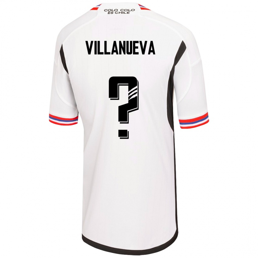 Niño Camiseta Eduardo Villanueva #0 Blanco 1ª Equipación 2023/24 La Camisa
