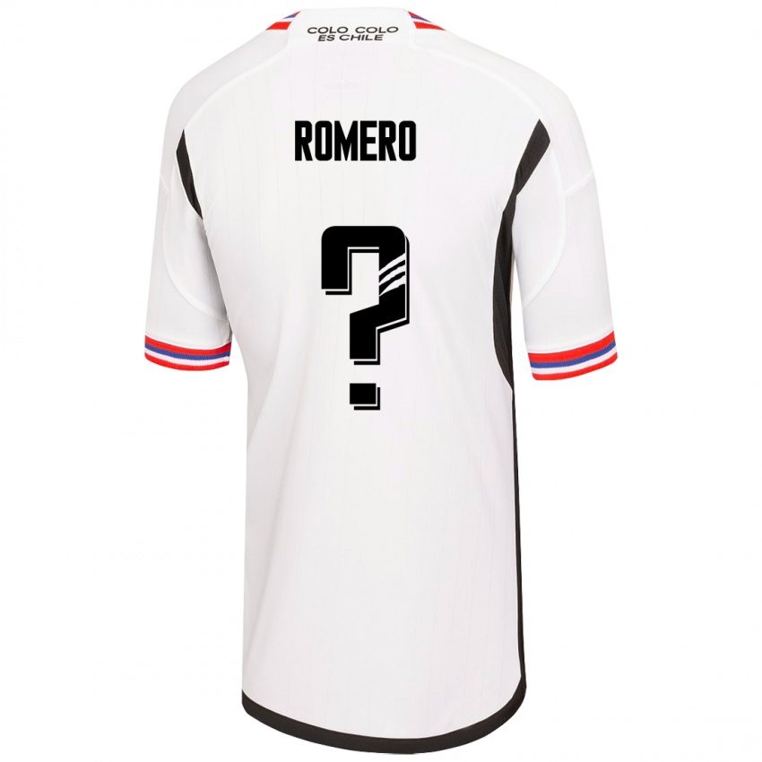 Niño Camiseta Enzo Romero #0 Blanco 1ª Equipación 2023/24 La Camisa