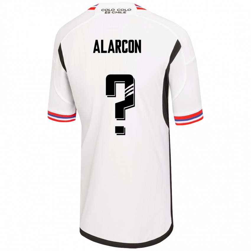 Niño Camiseta Cristian Alarcón #0 Blanco 1ª Equipación 2023/24 La Camisa