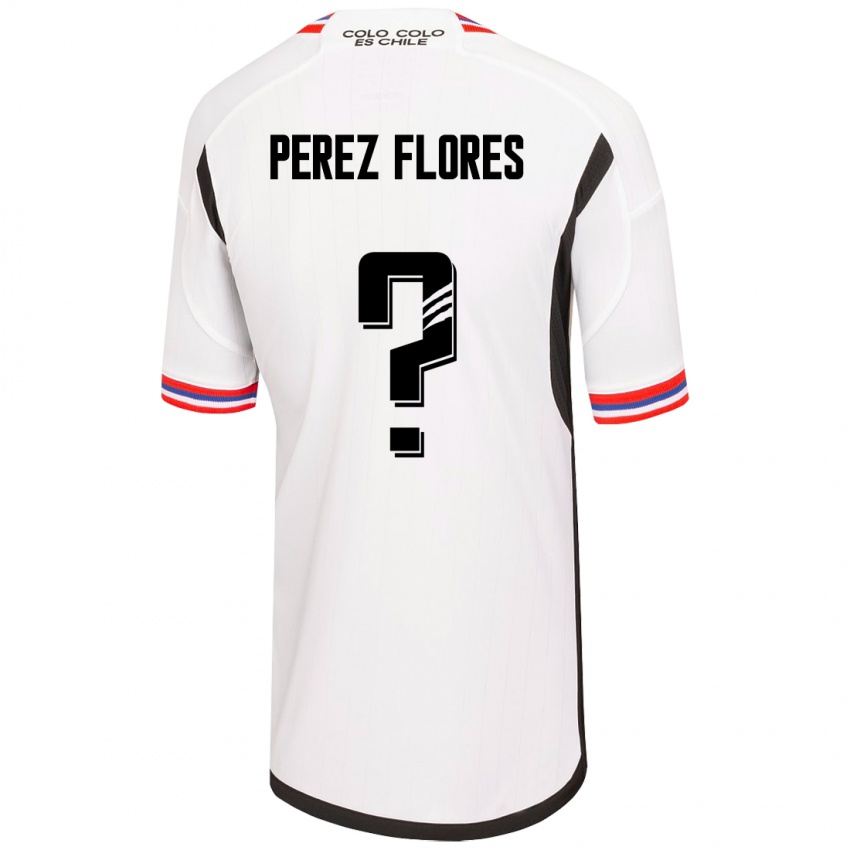 Niño Camiseta Benjamín Pérez Flores #0 Blanco 1ª Equipación 2023/24 La Camisa