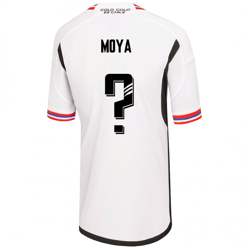 Niño Camiseta Matías Moya #0 Blanco 1ª Equipación 2023/24 La Camisa
