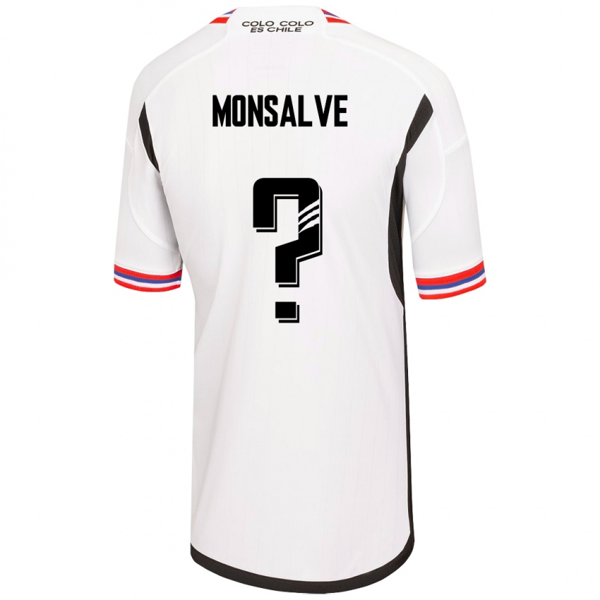 Niño Camiseta Gaspar Monsalve #0 Blanco 1ª Equipación 2023/24 La Camisa