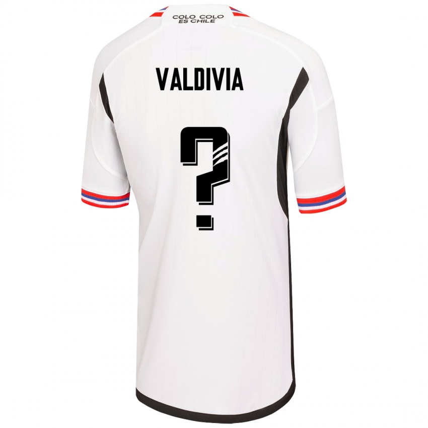 Niño Camiseta Felipe Valdivia #0 Blanco 1ª Equipación 2023/24 La Camisa