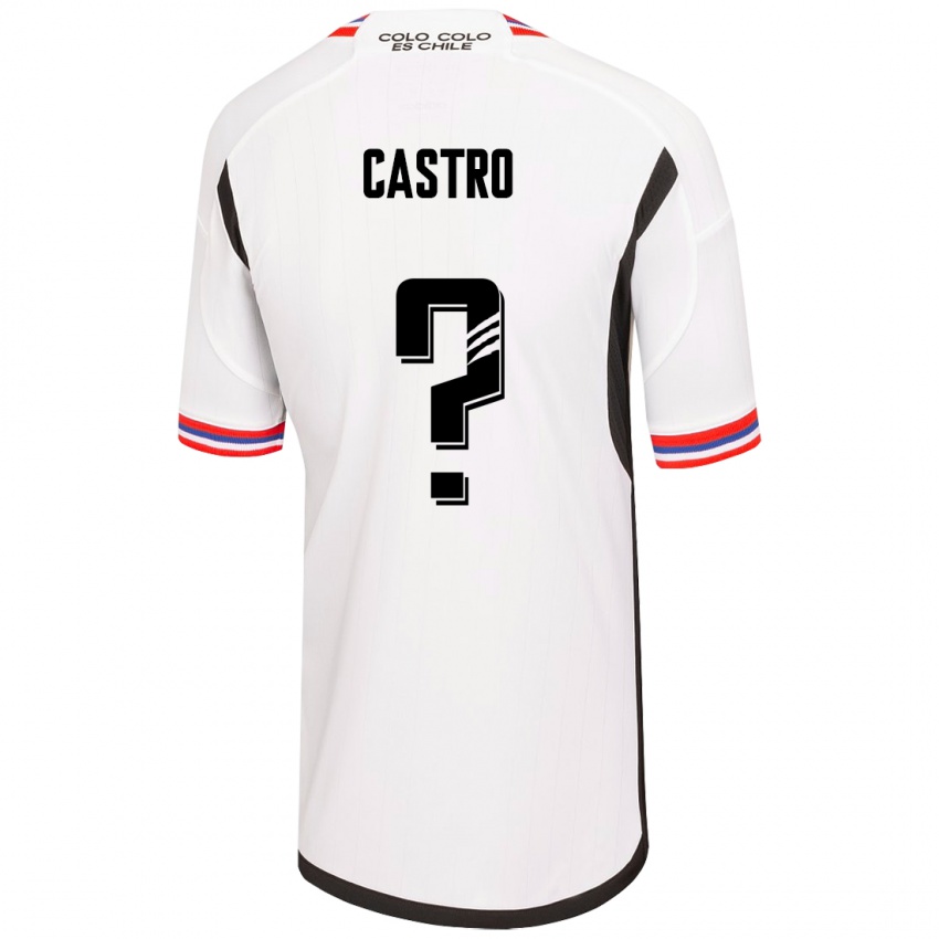 Niño Camiseta Benjamín Castro #0 Blanco 1ª Equipación 2023/24 La Camisa