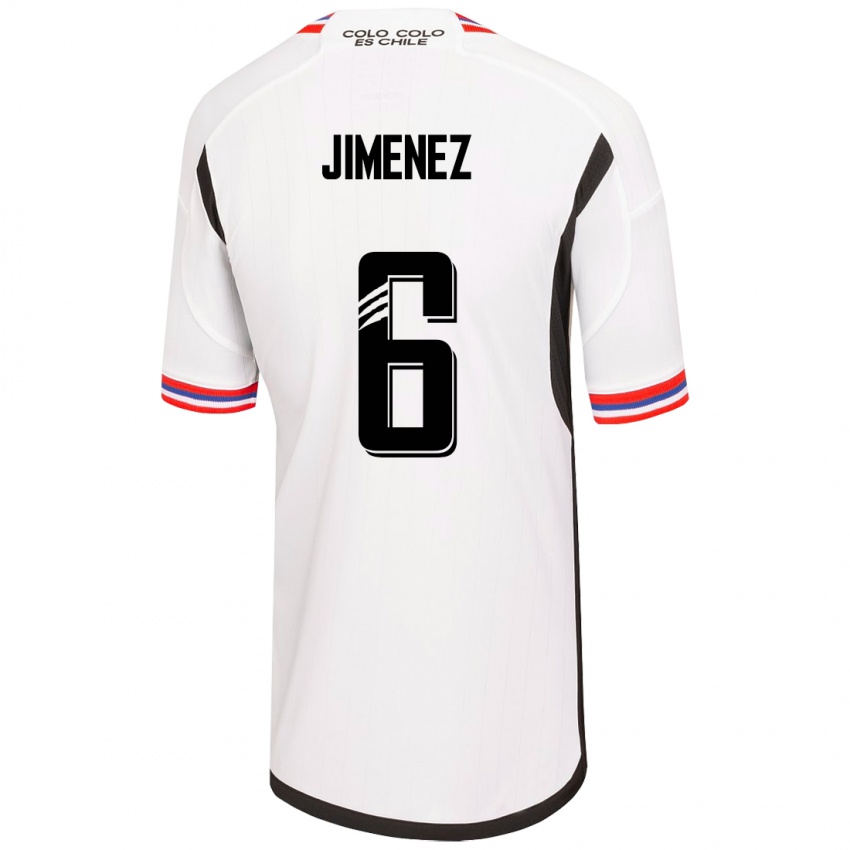 Niño Camiseta Yastin Jiménez #6 Blanco 1ª Equipación 2023/24 La Camisa