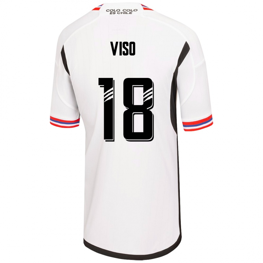 Niño Camiseta Ysaura Viso #18 Blanco 1ª Equipación 2023/24 La Camisa