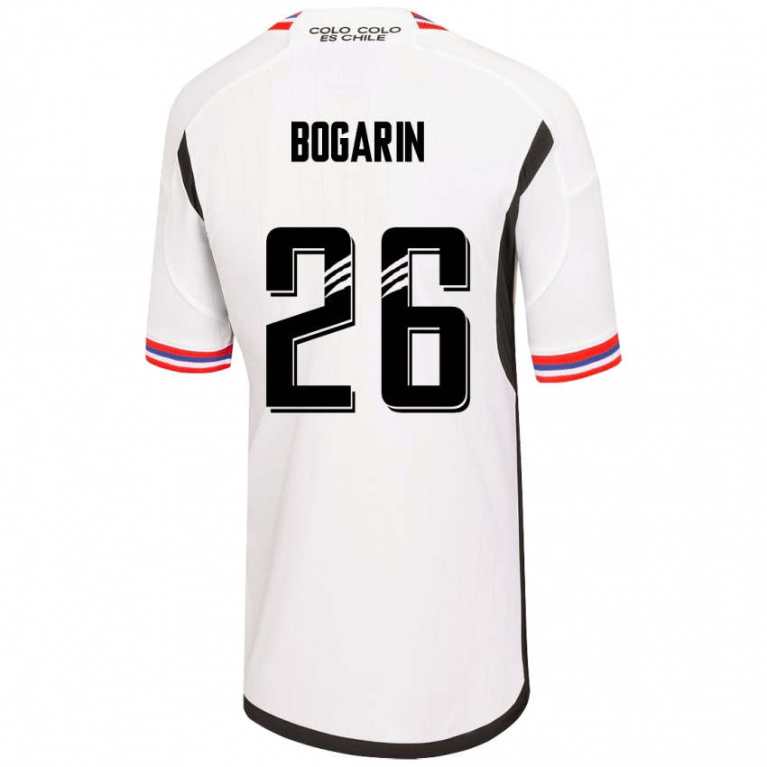 Niño Camiseta Dahiana Bogarín #26 Blanco 1ª Equipación 2023/24 La Camisa