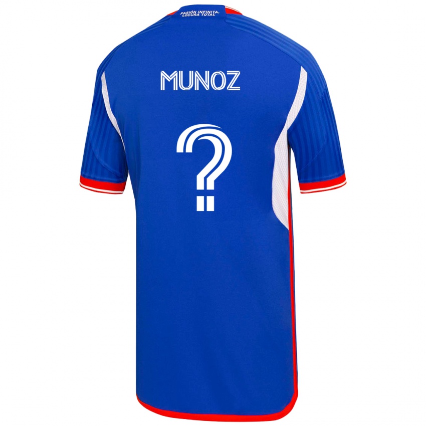 Niño Camiseta Cristóbal Muñoz #0 Azul 1ª Equipación 2023/24 La Camisa