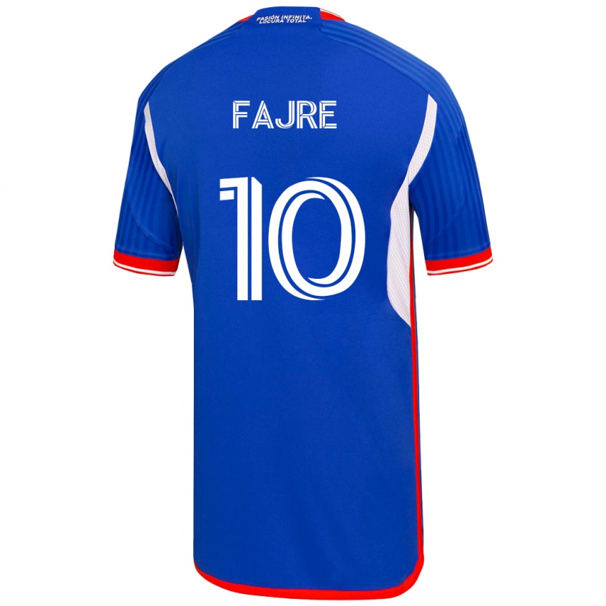 Niño Camiseta Nicole Fajre #10 Azul 1ª Equipación 2023/24 La Camisa