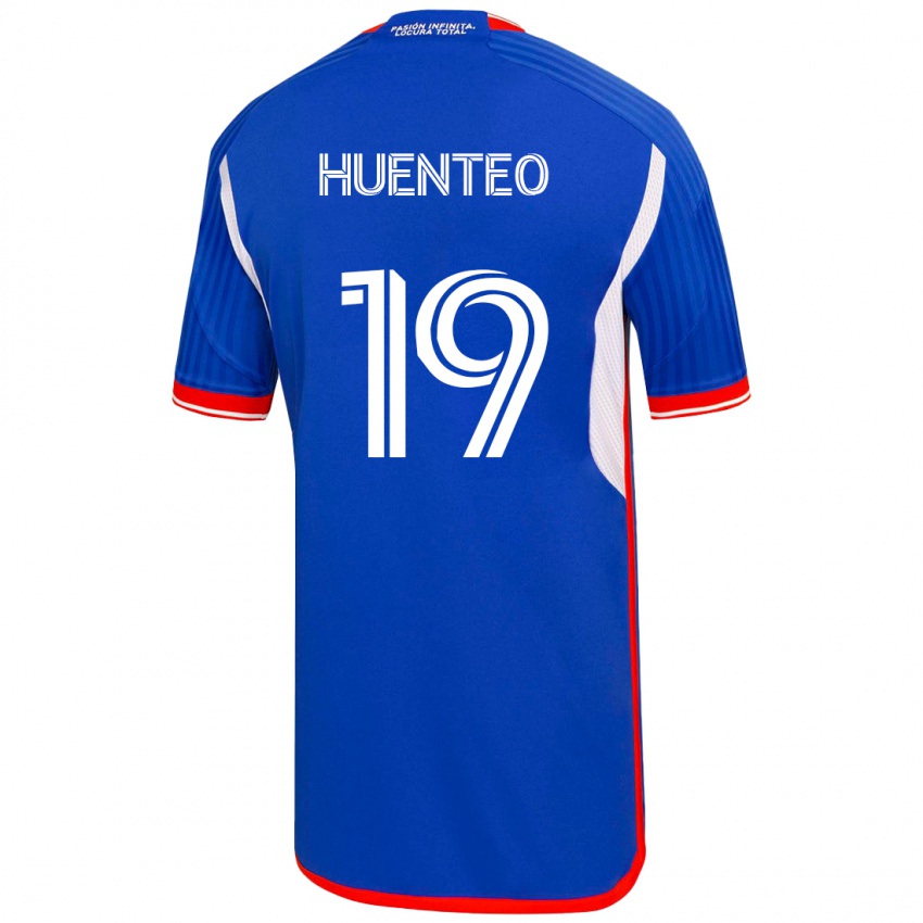 Niño Camiseta Yessenia Huenteo #19 Azul 1ª Equipación 2023/24 La Camisa