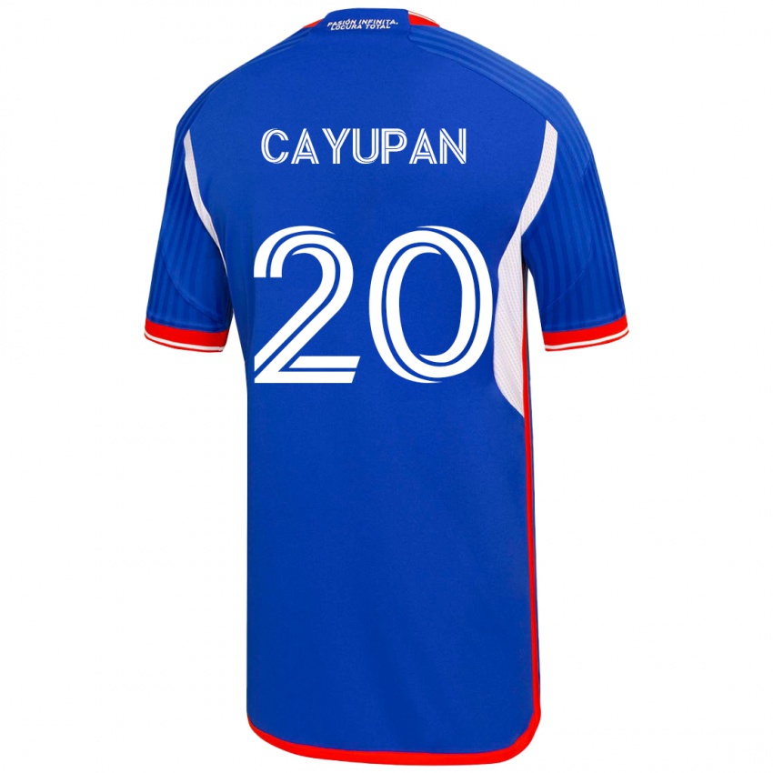 Niño Camiseta Natalia Cayupán #20 Azul 1ª Equipación 2023/24 La Camisa