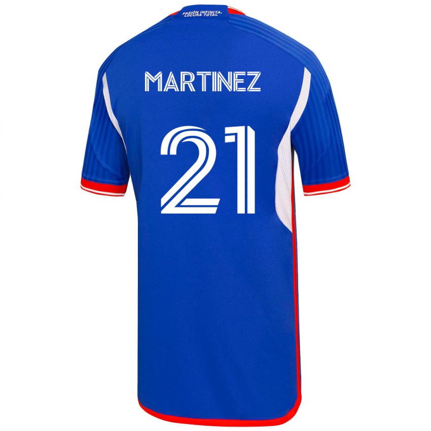 Niño Camiseta Maria Martínez #21 Azul 1ª Equipación 2023/24 La Camisa