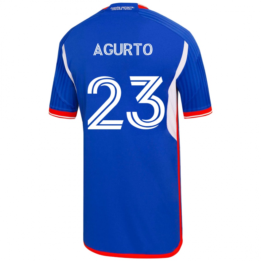 Niño Camiseta Isidora Agurto #23 Azul 1ª Equipación 2023/24 La Camisa