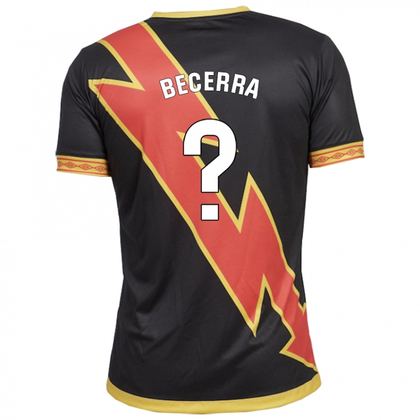 Niño Camiseta Samuel Becerra #0 Negro 2ª Equipación 2023/24 La Camisa