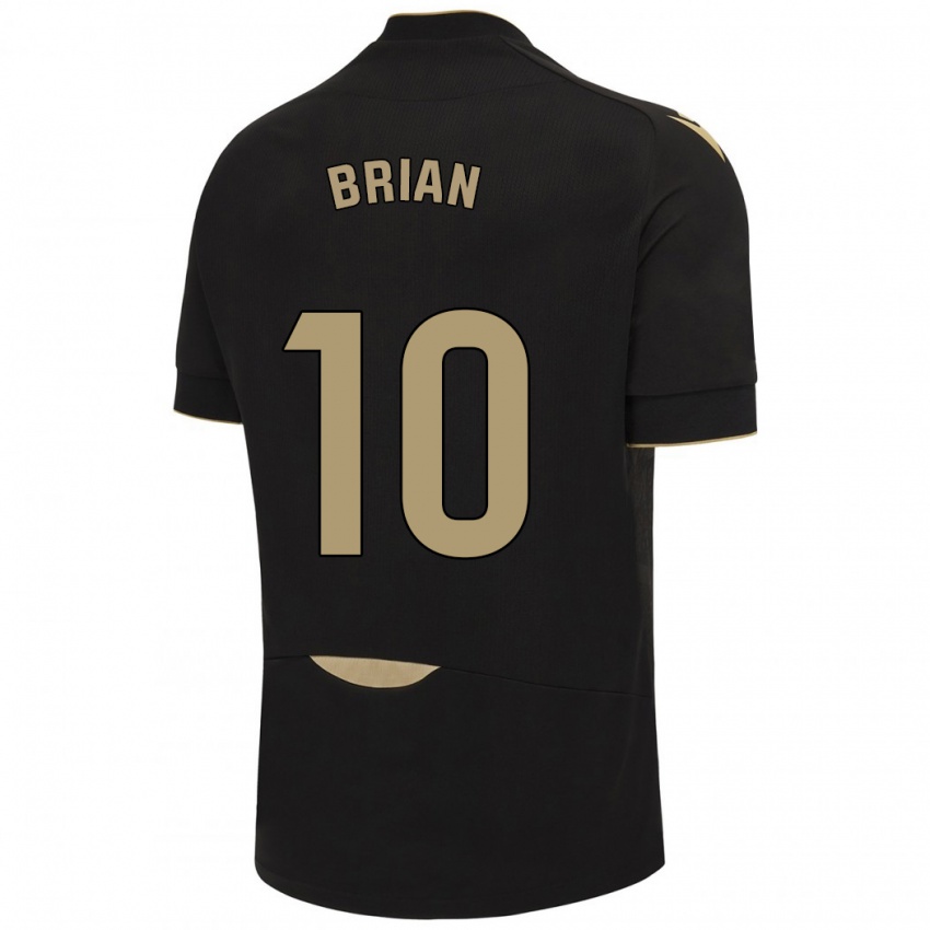 Niño Camiseta Brian Ocampo #10 Negro 2ª Equipación 2023/24 La Camisa