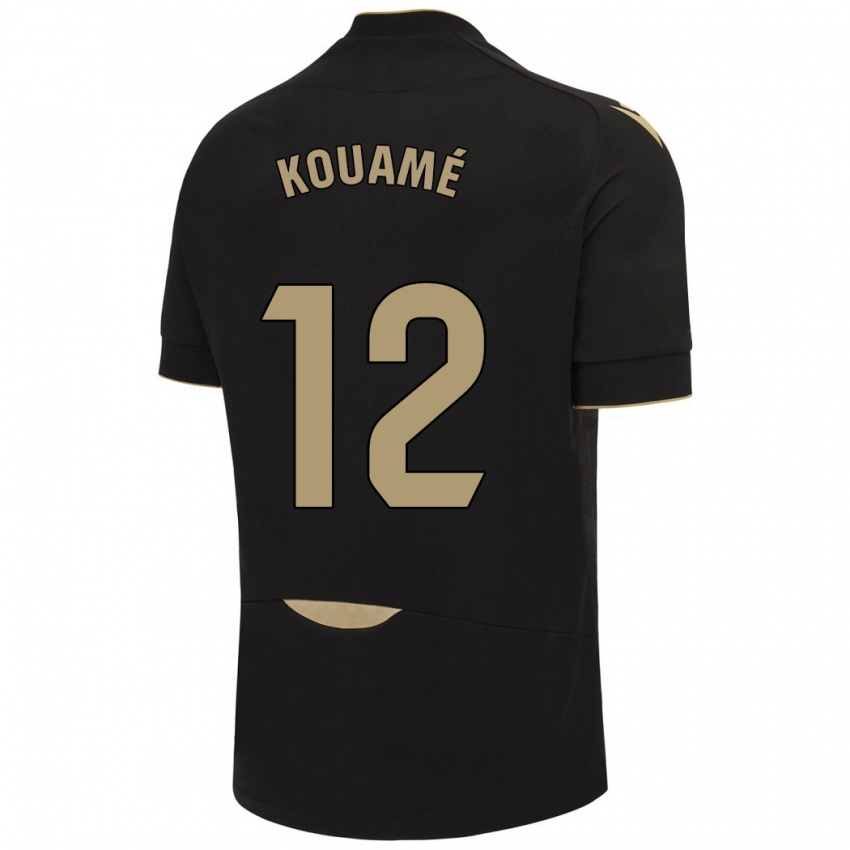 Niño Camiseta Rominigue Kouamé #12 Negro 2ª Equipación 2023/24 La Camisa