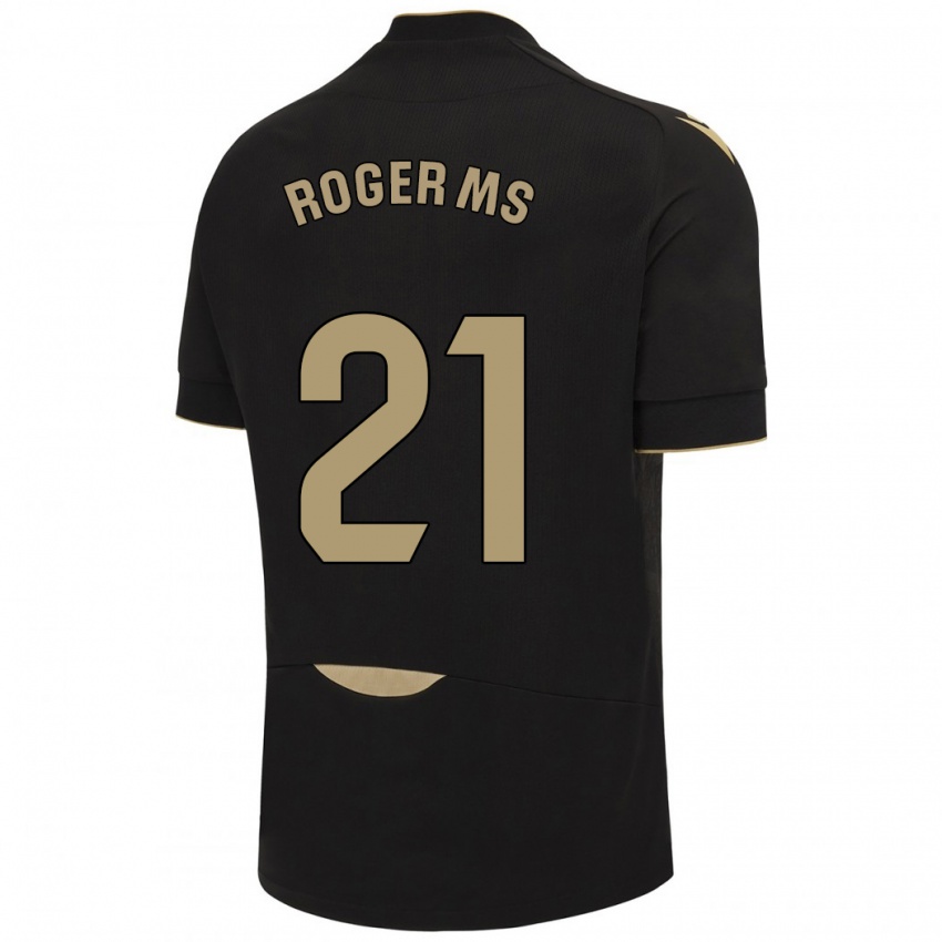 Niño Camiseta Roger Martí #21 Negro 2ª Equipación 2023/24 La Camisa