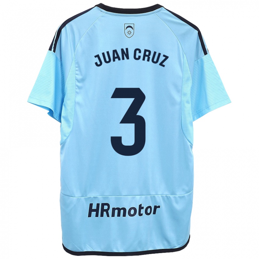 Niño Camiseta Juan Cruz #3 Azul 2ª Equipación 2023/24 La Camisa